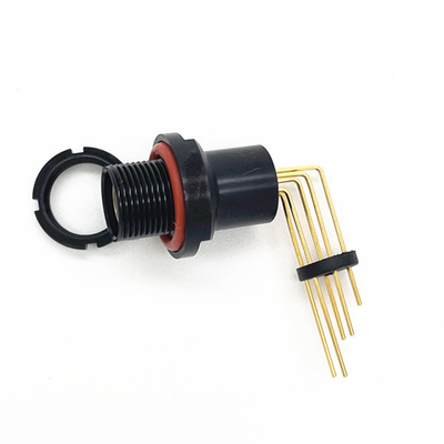 Estilo negro de la soldadura del conector de cable del PWB Fischer para el uso resistente