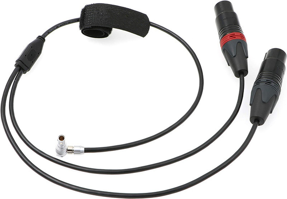 Lemo 5 Pin Male a dos XLR 3 Pin Female Camera Audio Cable para la leva E2 de Z