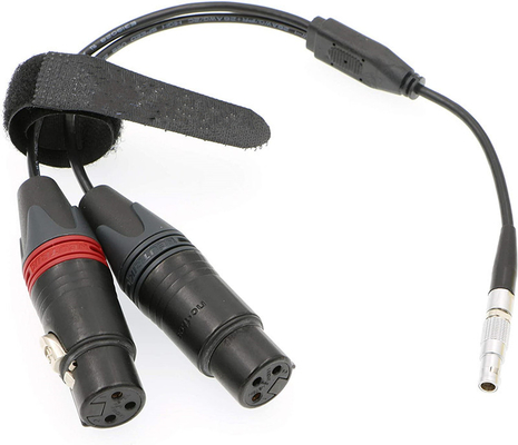 Lemo 5 Pin Male a dos XLR 3 Pin Female Camera Audio Cable para la leva E2 de Z