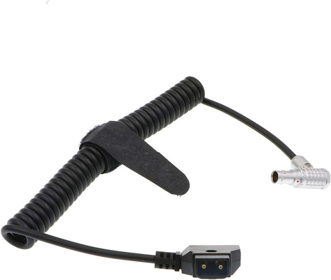 Antón D-TAP a Lemo 2 Pin Male Camera Power Cable 2 de ángulo recto Pin Coiled para Teradek ARRI