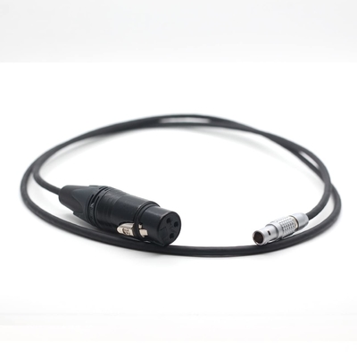 45cm Alexa Mini Audio en el cable XLR 3 pin para Lemo 0B 6 pin macho puerto de audio doble vía línea en