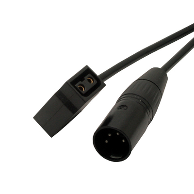 Cable masculino del conector XLR de 4 Pin al cable masculino del D-golpecito de 2 Pin con el cable del 1M