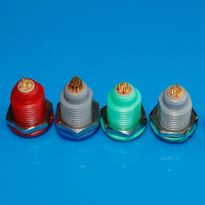 Zócalo femenino médico plástico compatible de 4 conectores circulares del Pin Redel Lemo