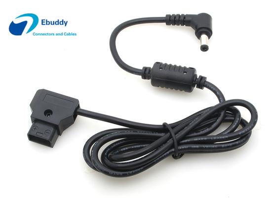 Conector del golpecito del enchufe D del D-golpecito con el cable de DC para la fuente de alimentación del aparejo de DSLR