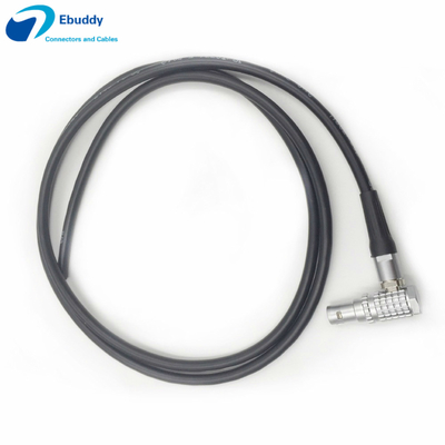 2 cable del conector de las ventajas de vuelo de Pin Elbow Lemo Male To 1M (39 pulgadas)