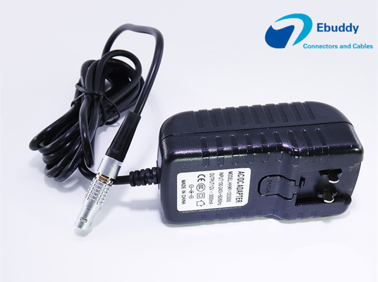 Enchufe masculino de encargo de Lemo 0B 2pin de los cables de transmisión de Lemo al cable del adaptador del poder 12V
