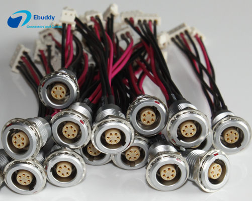 Los cables de fuente de alimentación de encargo de los seriales de Lemo B EGG el Pin de 0B 1B 2B 6 al tipo de Molex