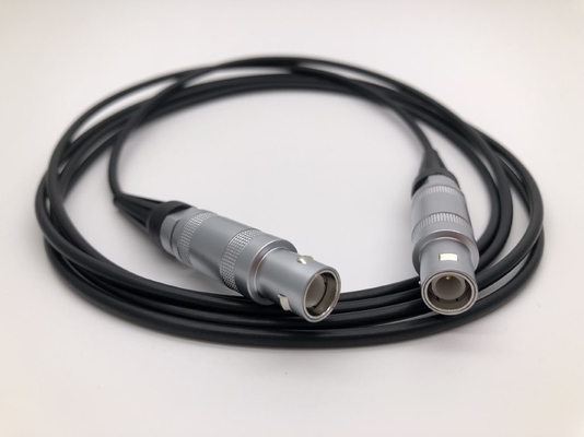 Cable ultrasónico de la corriente eléctrica de la punta de prueba, asambleas de cable de encargo coaxiales de los 6ft