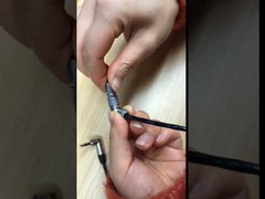 Conectores circulares Lemo Push Pull en ángulo recto, latón chapado