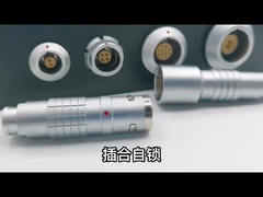 Conectores circulares de Lemo a prueba de agua Panel montado con varios pines