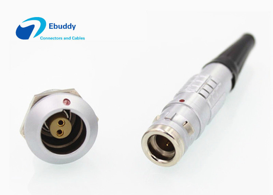 IP68 2 varón y conectores hembra impermeables del tamaño del conector FGG 0K del Pin Lemo