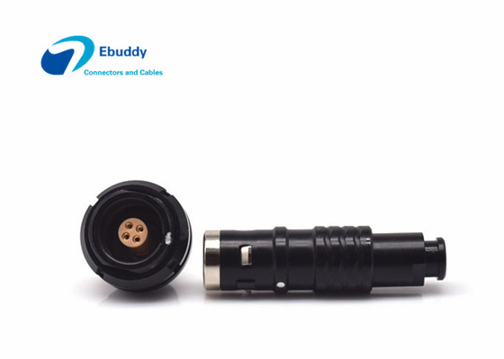 comprar Enchufe y zócalo alternativos de vaivén de los conectores circulares 0K 4pin de Lemo de la galjanoplastia de color negro fabricación en línea