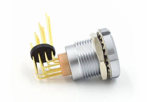 comprar Zócalo de ángulo recto circular de vaivén de los pernos de Lemo ECG 2B 10pin de los conectores M18 fabricación en línea