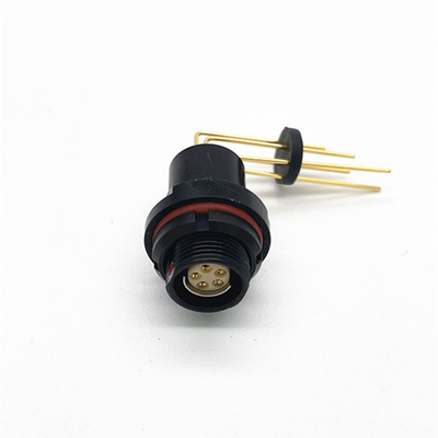 comprar El PWB negro del conector de cable de Fischer montó DBPC102A054 de ángulo recto fabricación en línea