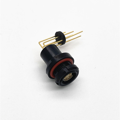 comprar conector de ángulo recto montado atrás de 5pin Fischer con los contactos del PWB fabricación en línea