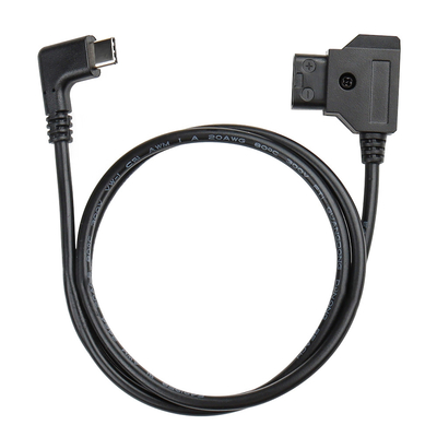 comprar D Toque macho a USB Tipo C Ángulo derecho Cable de alimentación de la cámara para la batería de bloqueo en V fabricación en línea