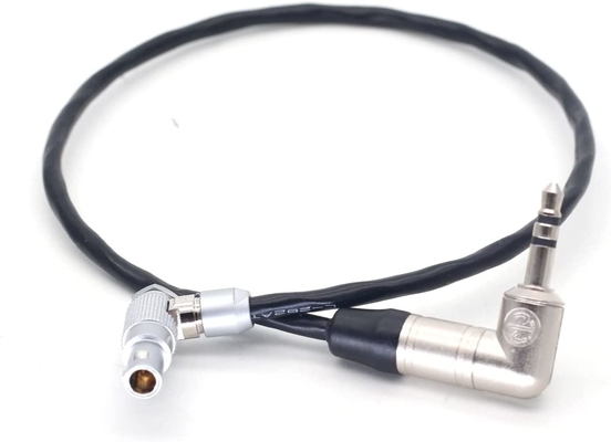 comprar Lemos de ángulo derecho 4pin a 3.5mm Plug de audio Cable de código de tiempo para el Tentacle Sync Rojo EpicRed Escarlata-WRed Raven Weap Gemini fabricación en línea