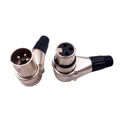 comprar Cable de ángulo recto del conector de Xlr del metal, cable de extensión de la cámara de seguridad online manufacture