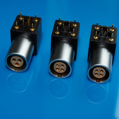 comprar codo 4pin 90 tamaño compatible del conector EPG 0B/1B/2B/3B del circuito impreso de Lemo 4pin del conector del PWB del grado online manufacture