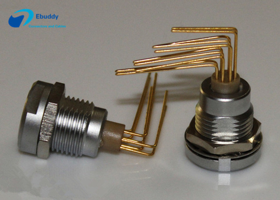 comprar Conector femenino de ángulo recto del zócalo de 3 Pin del codo de Lemo para la placa de circuito impresa fabricación en línea