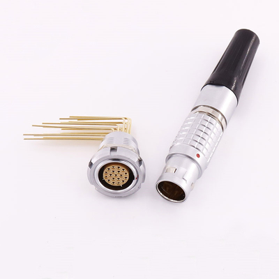 comprar los conectores femeninos de la serie de Lemo B del contacto del codo 19pin para el PWB instalan ECG.2B.319.CLV fabricación en línea