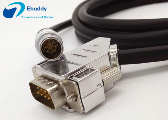 comprar Lemo 8pin al cable masculino de encargo de Lemo FGG.1B.308 de los cables de transmisión DB9 para la estación del total del topcon fabricación en línea