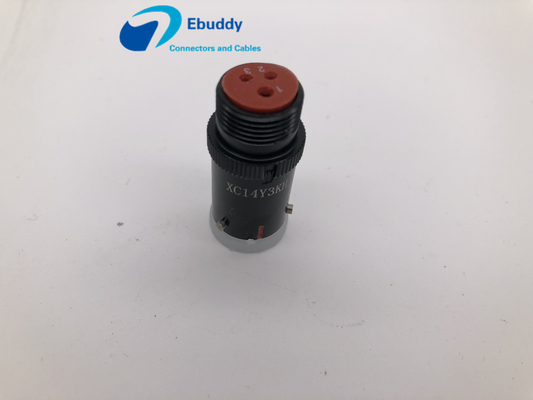 comprar Conectores circulares masculinos del metal, conector circular de ángulo recto XC14Y3KH de 3 Pin fabricación en línea