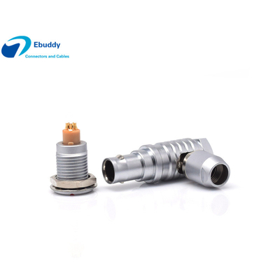comprar conector circular de vaivén masculino del codo del conector de cable de 4pin Lemo fabricación en línea