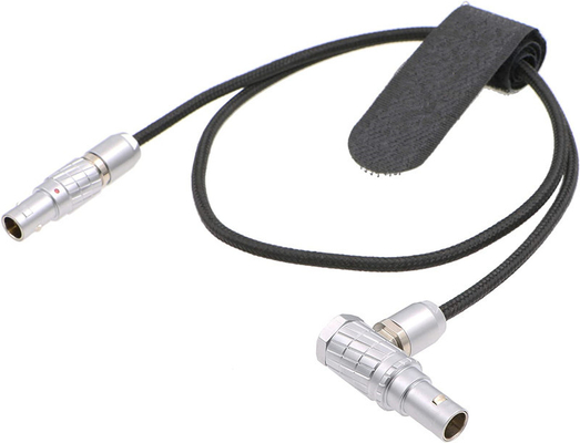 Lemo 2 Pin Male al enlace ARRI Alexa Camera Power Cable de 2 Pin Male Right Angle Teradek
