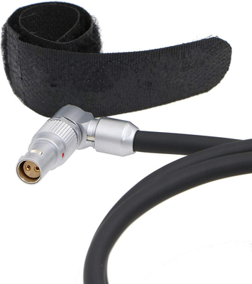 Lemo giratorio de ángulo derecho 2 pin femenino a D-Tap L tipo de cable de alimentación de la cámara para Komodo Rojo