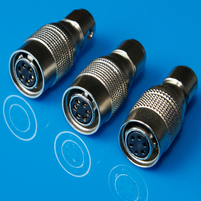 Conectores circulares compatibles de Hirose, conector del Pin Hirose del enchufe masculino 6
