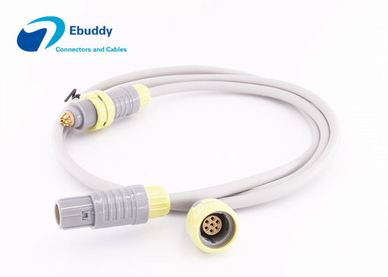 Cables de transmisión de encargo plásticos del redel 7pin de Lemo para el equipo de la cirugía cosmética