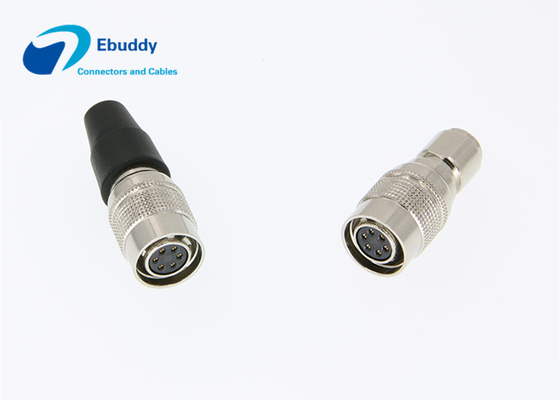 Conector de cable femenino de la fuente de alimentación de la cámara CCD del enchufe de  6pin HR10A-7P-6S