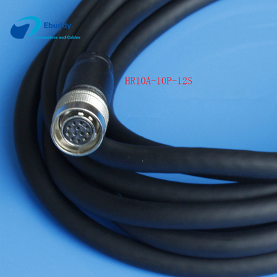 Cable de conexión de la cámara del vuelo del Pin de  12 para la fuente de alimentación de la cámara CCD HR10A-10P-12S