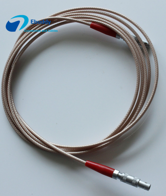 Cables de transmisión de encargo de la punta de prueba ultrasónica C5-C5 LEMO FFA 00 250 transmisión de la señal del conector RG316